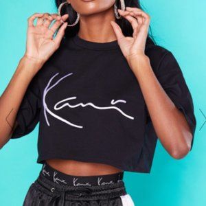 PLT Karl Kani Black Crop Top